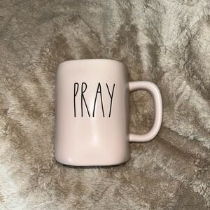 Rae Dunn Blush 'Pray' Mug